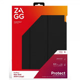 ZAGG iPad Air 13 (M2/M3) Kotelo Crystal Palace Folio Musta Läpinäkyvä