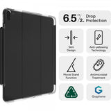 ZAGG iPad Air 13 (M2/M3) Kotelo Crystal Palace Folio Musta Läpinäkyvä