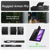 Spigen iPad Air 13 (M2/M3/M4) Suojakuori Rugged Armor Pro Musta