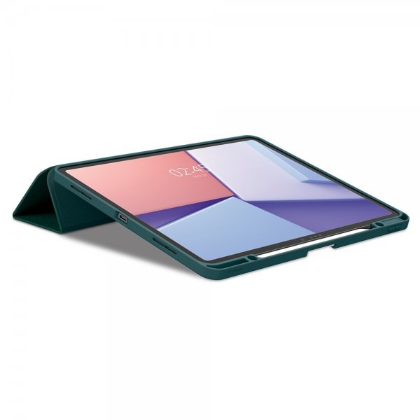 Spigen iPad Air 13 (M2/M3/M4) suojakotelo Urban Fit Midnight Green