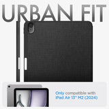 Spigen iPad Air 13 (M2/M3/M4) Suojakuori Urban Fit, musta