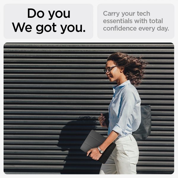 Spigen iPad Air 13 (M2/M3/M4) Suojakuori Urban Fit, musta