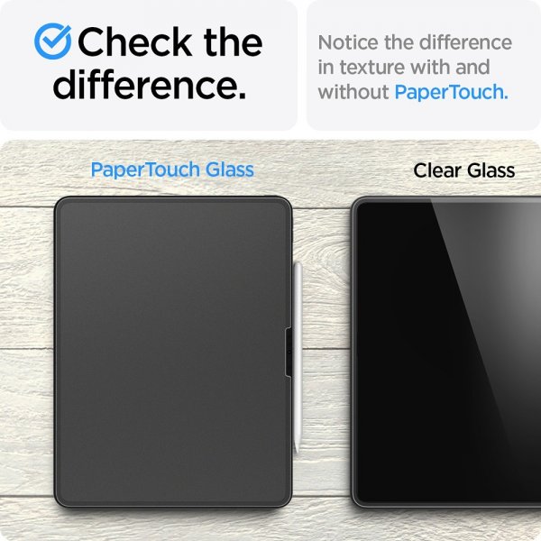 Spigen iPad Air 13 (M2/M3/M4) Näytönsuoja Paper Touch EZ Fit