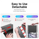 Dux Ducis iPad Air 13 (M2/M3/M4) -suojakotelo Magi-sarja harmaa