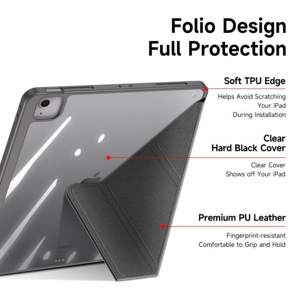 Dux Ducis iPad Air 13 (M2/M3/M4) -suojakotelo Magi-sarja harmaa
