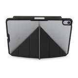 Pipetto iPad Air 13 (M2/M3/M4) Origami No3 Pencil Case -suojakotelo, musta