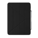 Pipetto iPad Air 13 (M2/M3/M4) Origami No3 Pencil Case -suojakotelo, musta