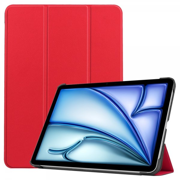 iPad Air 13 (M2/M3/M4) Tri-Fold-kotelo, punainen