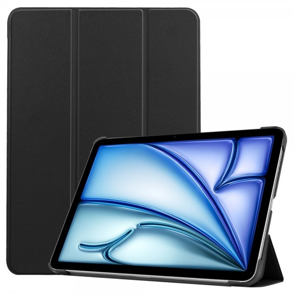 iPad Air 13 (M2/M3/M4) Kotelo Kolmiosainen Musta