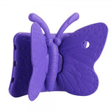 iPad 9.7 (gen 5/6)/iPad Air 1/2 Perhoskuori lapsille, violetti