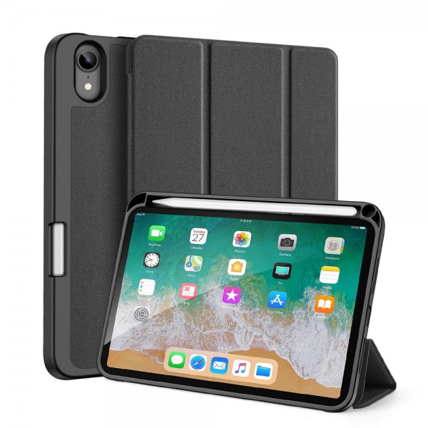 Dux Ducis iPad mini (6. sukupolvi)/iPad mini (A17 Pro) kotelo DOMO-sarja, musta