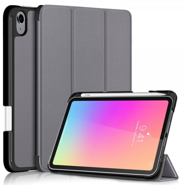 iPad mini (6. sukupolvi)/iPad mini (A17 Pro) Suojakotelo kynäpidikkeellä harmaa