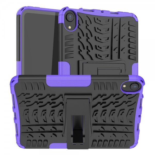 iPad mini (6. sukupolvi)/iPad mini (A17 Pro) Suojakuori Renkaan kulutuspinta Jalustatoiminnolla Violetti