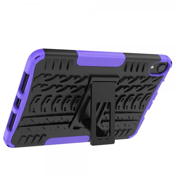 iPad mini (6. sukupolvi)/iPad mini (A17 Pro) Suojakuori Renkaan kulutuspinta Jalustatoiminnolla Violetti