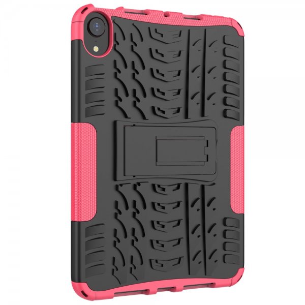 iPad mini (6. sukupolvi)/iPad mini (A17 Pro) Kuori Rengaskuvio Jalustatoiminto Magenta
