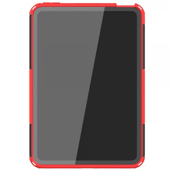 iPad mini (6. sukupolvi)/iPad mini (A17 Pro) Kuori Rengaskuvio Jalustatoiminto Punainen