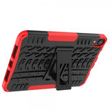 iPad mini (6. sukupolvi)/iPad mini (A17 Pro) Kuori Rengaskuvio Jalustatoiminto Punainen