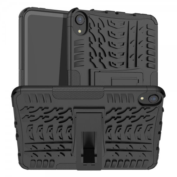 iPad mini (6. sukupolvi)/iPad mini (A17 Pro) Kuori Rengaskuvio Jalustatoiminto Musta