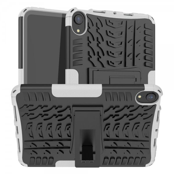 iPad mini (6. sukupolvi)/iPad mini (A17 Pro) Kuori Rengaskuvio Jalustatoiminto Valkoinen
