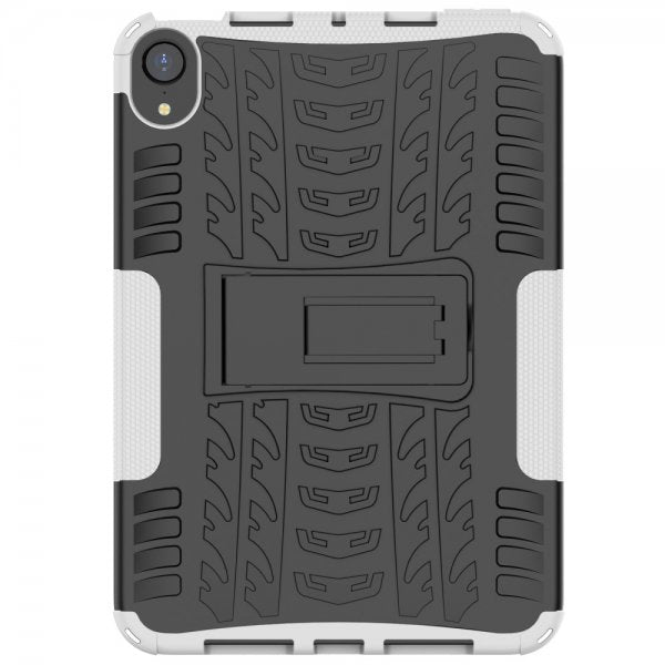 iPad mini (6. sukupolvi)/iPad mini (A17 Pro) Kuori Rengaskuvio Jalustatoiminto Valkoinen