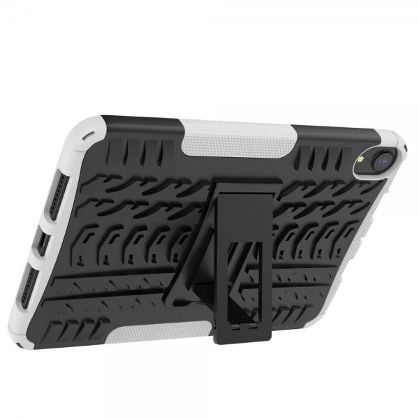 iPad mini (6. sukupolvi)/iPad mini (A17 Pro) Kuori Rengaskuvio Jalustatoiminto Valkoinen