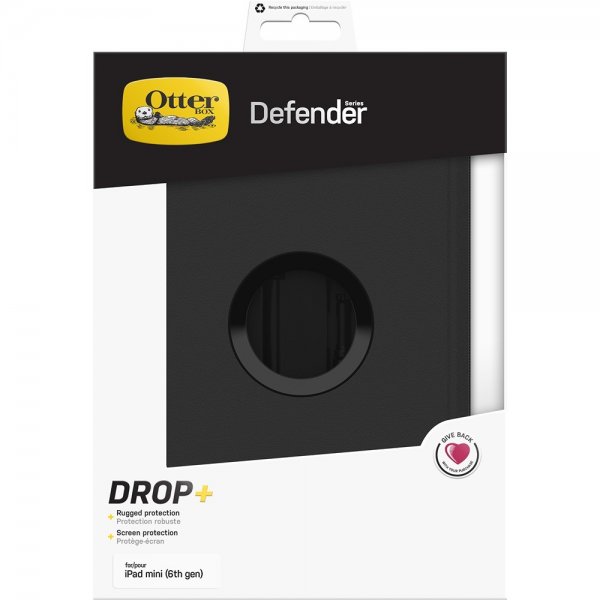 Otterbox iPad mini (6. sukupolvi)/iPad mini (A17 Pro) Defender -suojakuori, musta