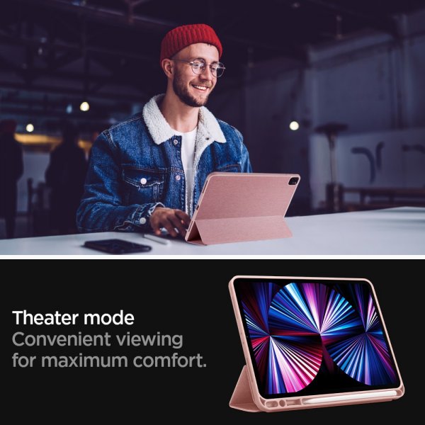 Spigen iPad Pro 11 (2./3./4. sukupolvi) Urban Fit -suojakuori, ruusukulta
