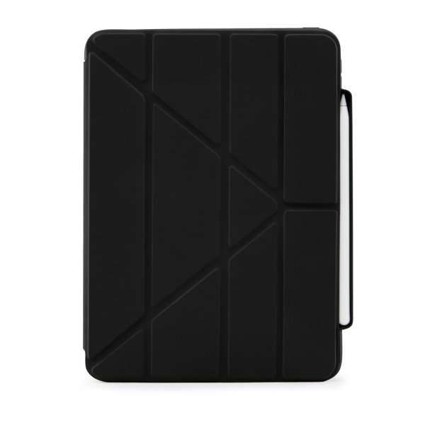 Pipetto iPad Pro 11 (2./3./4. sukupolvi) Origami No3 Pencil Case -suojakotelo, musta