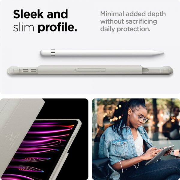 Spigen iPad Pro 11 (sukupolvi 1/2/3/4) Kotelo Air Skin Pro Harmaa