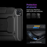 Spigen iPad Pro 11 (M4/M5) Suojakotelo Rugged Armor Pro Musta
