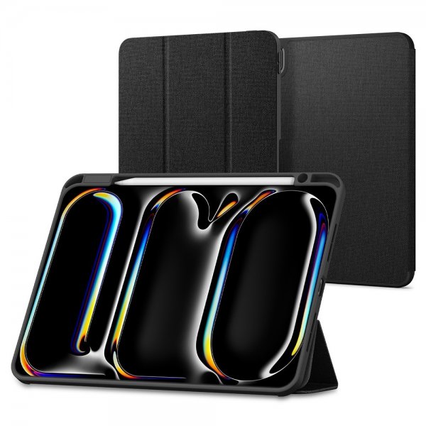 Spigen iPad Pro 11 (M4/M5) Urban Fit -suojakotelo, musta