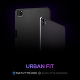 Spigen iPad Pro 11 (M4/M5) Urban Fit -suojakotelo, musta