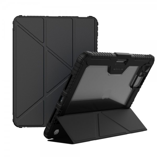 Nillkin iPad Pro 11 (M4/M5) Fodral Bumper Leather Case Pro, musta