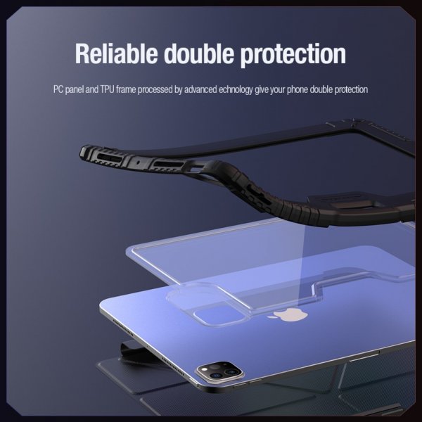 Nillkin iPad Pro 11 (M4/M5) Fodral Bumper Leather Case Pro, musta