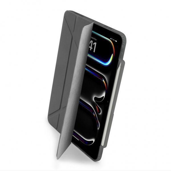 Pipetto iPad Pro 11 (M4/M5) Suojakotelo Origami No3 Pencil Case Harmaa