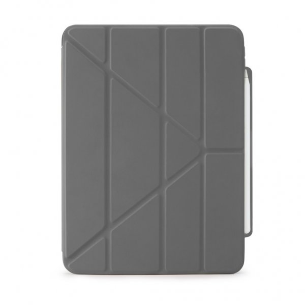 Pipetto iPad Pro 11 (M4/M5) Suojakotelo Origami No3 Pencil Case Harmaa