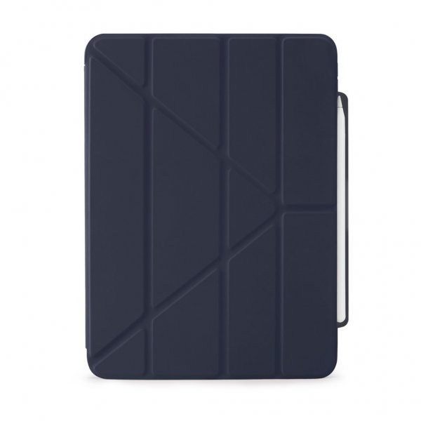Pipetto iPad Pro 11 (M4/M5) Suojakotelo Origami No3 Pencil Case Tumman sininen