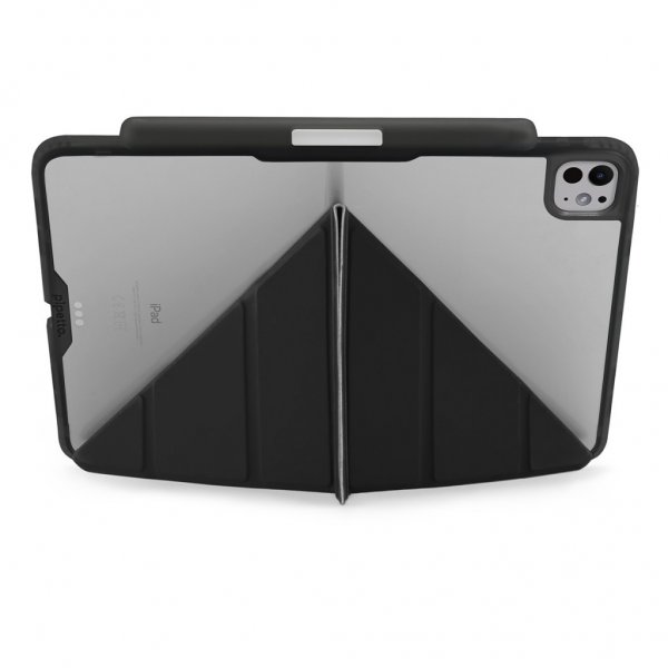 Pipetto iPad Pro 11 (M4/M5) Suojakotelo Origami No3 Pencil Case Musta