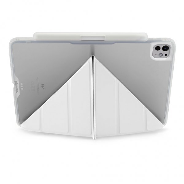 Pipetto iPad Pro 11 (M4/M5) Kotelo Origami No3 Pencil Case Valkoinen