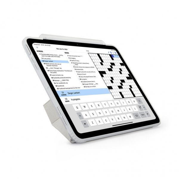 Pipetto iPad Pro 11 (M4/M5) Kotelo Origami No3 Pencil Case Valkoinen