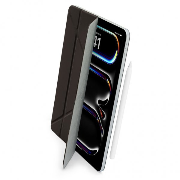 Pipetto iPad Pro 11 (M4/M5) Kotelo Origami No4 Slim Folio Case Musta
