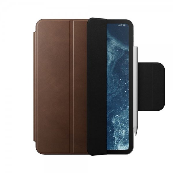 Nomad iPad Pro 11 (M4/M5) Folio Nahka Ruskea