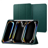 Spigen iPad Pro 11 (M4/M5) Urban Fit -suojakotelo, Midnight Green