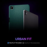 Spigen iPad Pro 11 (M4/M5) Urban Fit -suojakotelo, Midnight Green