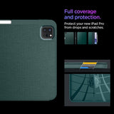 Spigen iPad Pro 11 (M4/M5) Urban Fit -suojakotelo, Midnight Green