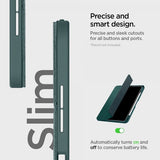 Spigen iPad Pro 11 (M4/M5) Urban Fit -suojakotelo, Midnight Green