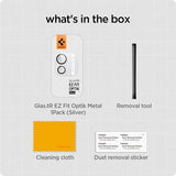 Spigen iPad Pro 11 (M4/M5)/iPad Pro 13 (M4/M5) Kameran suojalasi Glas.tR EZ Fit Optik Metal Silver