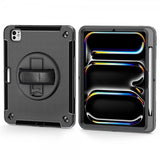 4smarts iPad Pro 11 (M4/M5) Suojakotelo Rugged Case Grip Musta