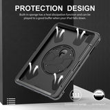 4smarts iPad Pro 11 (M4/M5) Suojakotelo Rugged Case Grip Musta