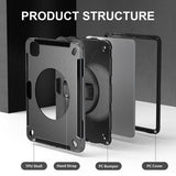 4smarts iPad Pro 11 (M4/M5) Suojakotelo Rugged Case Grip Musta